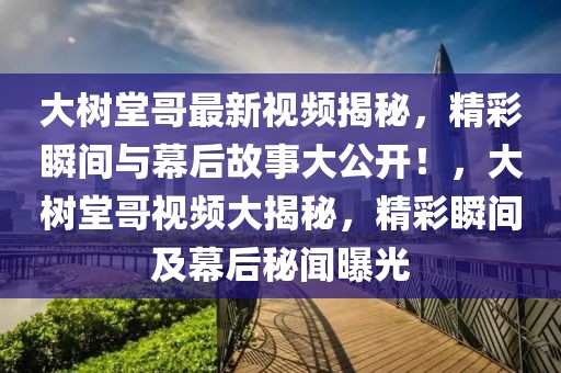 大樹堂哥最新視頻揭秘，精彩瞬間與幕后故事大公開！，大樹堂哥視頻大揭秘，精彩瞬間及幕后秘聞曝光