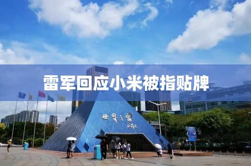 雷軍回應小米被指貼牌