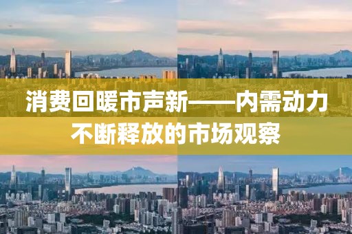 消費回暖市聲新——內(nèi)需動力不斷釋放的市場觀察