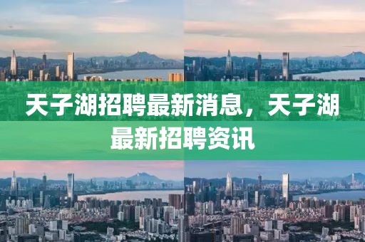 天子湖招聘最新消息，天子湖最新招聘資訊