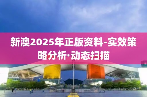 新澳2025年正版資料-實(shí)效策略分析·動態(tài)掃描