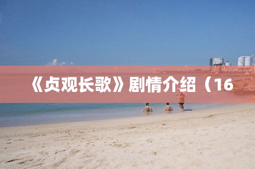 《貞觀長歌》劇情介紹（16