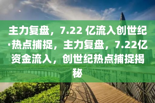 主力復(fù)盤(pán)，7.22 億流入創(chuàng)世紀(jì)·熱點(diǎn)捕捉，主力復(fù)盤(pán)，7.22億資金流入，創(chuàng)世紀(jì)熱點(diǎn)捕捉揭秘