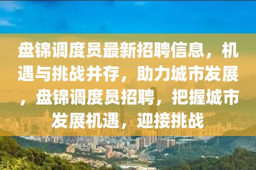 盤錦調(diào)度員最新招聘信息，機(jī)遇與挑戰(zhàn)并存，助力城市發(fā)展，盤錦調(diào)度員招聘，把握城市發(fā)展機(jī)遇，迎接挑戰(zhàn)