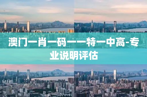 澳門一肖一碼一一特一中高-專業(yè)說明評(píng)估