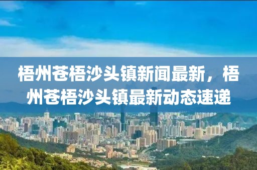 梧州蒼梧沙頭鎮(zhèn)新聞最新，梧州蒼梧沙頭鎮(zhèn)最新動(dòng)態(tài)速遞