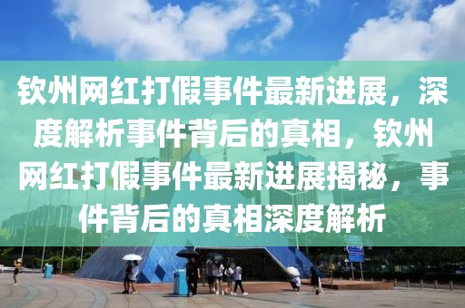 欽州網(wǎng)紅打假事件最新進展，深度解析事件背后的真相，欽州網(wǎng)紅打假事件最新進展揭秘，事件背后的真相深度解析