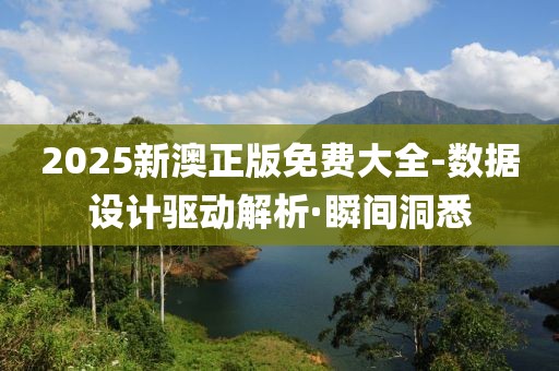2025新澳正版免費大全-數(shù)據(jù)設(shè)計驅(qū)動解析·瞬間洞悉