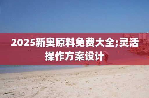 2025新奧原料免費(fèi)大全;靈活操作方案設(shè)計