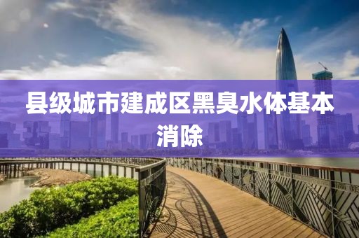 縣級城市建成區(qū)黑臭水體基本消除