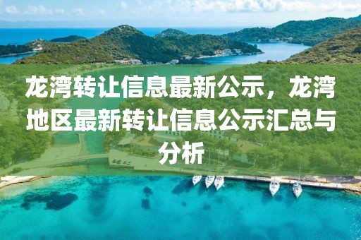 龍灣轉(zhuǎn)讓信息最新公示，龍灣地區(qū)最新轉(zhuǎn)讓信息公示匯總與分析