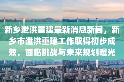 新鄉(xiāng)泄洪重建最新消息新聞，新鄉(xiāng)市泄洪重建工作取得初步成效，面臨挑戰(zhàn)與未來(lái)規(guī)劃曝光