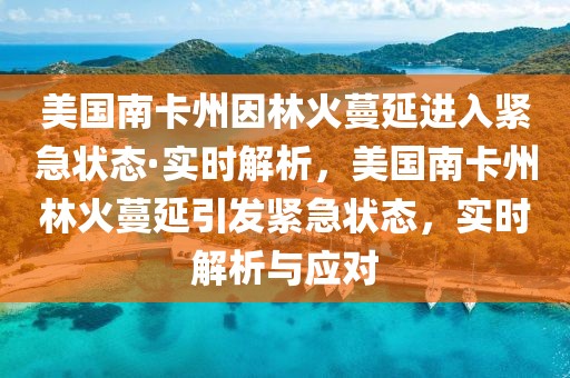 美國(guó)南卡州因林火蔓延進(jìn)入緊急狀態(tài)·實(shí)時(shí)解析，美國(guó)南卡州林火蔓延引發(fā)緊急狀態(tài)，實(shí)時(shí)解析與應(yīng)對(duì)