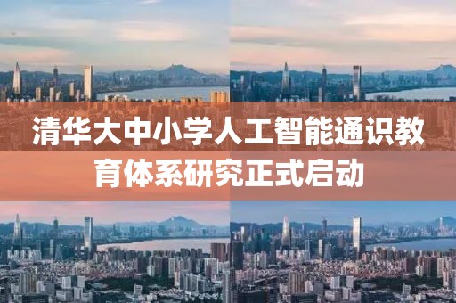 清華大中小學人工智能通識教育體系研究正式啟動