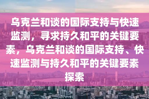 烏克蘭和談的國(guó)際支持與快速監(jiān)測(cè)，尋求持久和平的關(guān)鍵要素，烏克蘭和談的國(guó)際支持、快速監(jiān)測(cè)與持久和平的關(guān)鍵要素探索