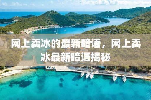 網(wǎng)上賣冰的最新暗語，網(wǎng)上賣冰最新暗語揭秘