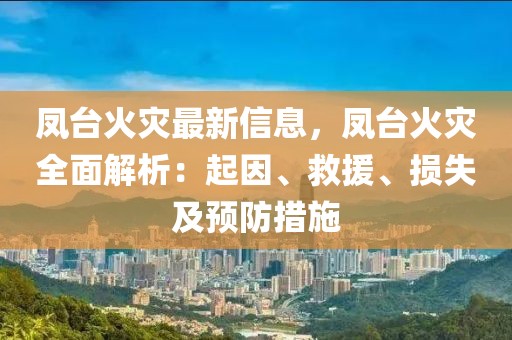 鳳臺火災(zāi)最新信息，鳳臺火災(zāi)全面解析：起因、救援、損失及預(yù)防措施