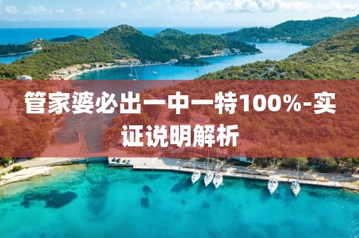 管家婆必出一中一特100%-實證說明解析