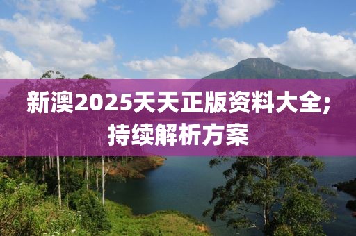 新澳2025天天正版資料大全;持續(xù)解析方案