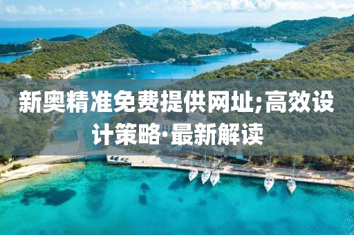 新奧精準免費提供網(wǎng)址;高效設計策略·最新解讀