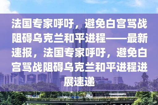 法國專家呼吁，避免白宮罵戰(zhàn)阻礙烏克蘭和平進(jìn)程——最新速報(bào)，法國專家呼吁，避免白宮罵戰(zhàn)阻礙烏克蘭和平進(jìn)程進(jìn)展速遞