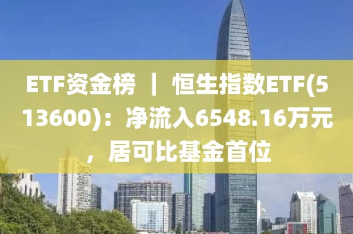 ETF資金榜 ｜ 恒生指數(shù)ETF(513600)：凈流入6548.16萬元，居可比基金首位