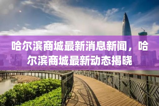 哈爾濱商城最新消息新聞，哈爾濱商城最新動態(tài)揭曉