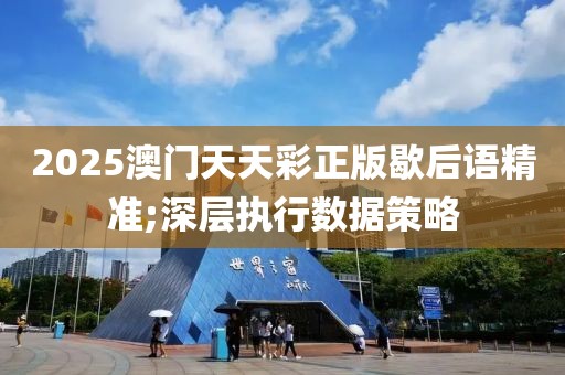 2025澳門天天彩正版歇后語精準;深層執(zhí)行數據策略