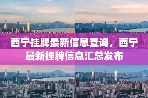 西寧掛牌最新信息查詢，西寧最新掛牌信息匯總發(fā)布