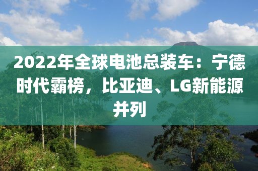 2022年全球電池總裝車：寧德時(shí)代霸榜，比亞迪、LG新能源并列