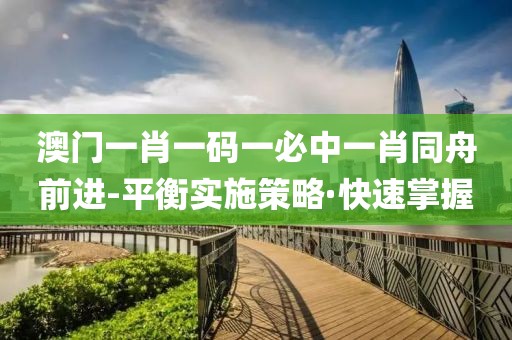 澳門一肖一碼一必中一肖同舟前進-平衡實施策略·快速掌握