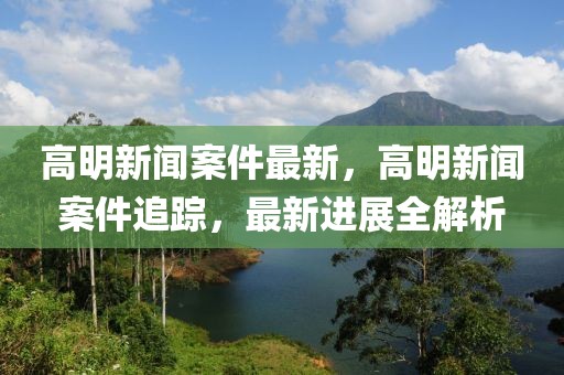 高明新聞案件最新，高明新聞案件追蹤，最新進(jìn)展全解析