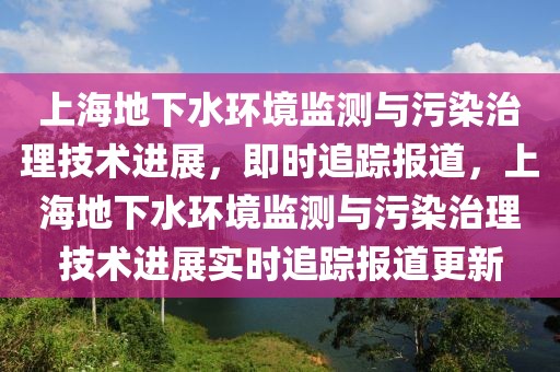 上海地下水環(huán)境監(jiān)測(cè)與污染治理技術(shù)進(jìn)展，即時(shí)追蹤報(bào)道，上海地下水環(huán)境監(jiān)測(cè)與污染治理技術(shù)進(jìn)展實(shí)時(shí)追蹤報(bào)道更新