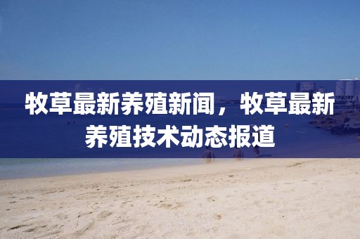 牧草最新養(yǎng)殖新聞，牧草最新養(yǎng)殖技術(shù)動(dòng)態(tài)報(bào)道