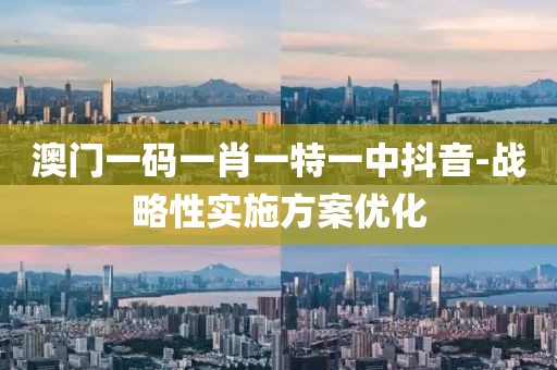 澳門一碼一肖一特一中抖音-戰(zhàn)略性實(shí)施方案優(yōu)化