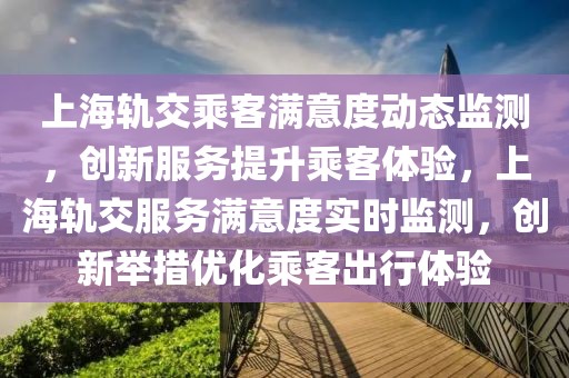 上海軌交乘客滿意度動(dòng)態(tài)監(jiān)測，創(chuàng)新服務(wù)提升乘客體驗(yàn)，上海軌交服務(wù)滿意度實(shí)時(shí)監(jiān)測，創(chuàng)新舉措優(yōu)化乘客出行體驗(yàn)