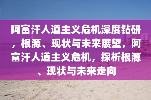 阿富汗人道主義危機(jī)深度鉆研，根源、現(xiàn)狀與未來展望，阿富汗人道主義危機(jī)，探析根源、現(xiàn)狀與未來走向