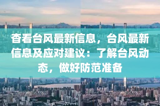 杳看臺(tái)風(fēng)最新信息，臺(tái)風(fēng)最新信息及應(yīng)對(duì)建議：了解臺(tái)風(fēng)動(dòng)態(tài)，做好防范準(zhǔn)備