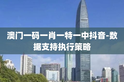 澳門一碼一肖一特一中抖音-數(shù)據(jù)支持執(zhí)行策略