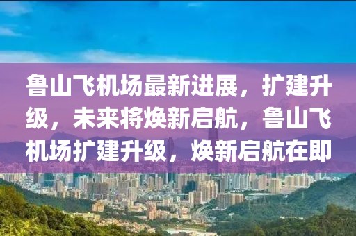 魯山飛機場最新進展，擴建升級，未來將煥新啟航，魯山飛機場擴建升級，煥新啟航在即