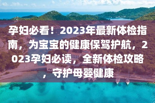 孕婦必看！2023年最新體檢指南，為寶寶的健康保駕護(hù)航，2023孕婦必讀，全新體檢攻略，守護(hù)母嬰健康