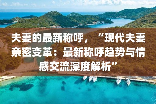 夫妻的最新稱呼，“現(xiàn)代夫妻親密變革：最新稱呼趨勢(shì)與情感交流深度解析”