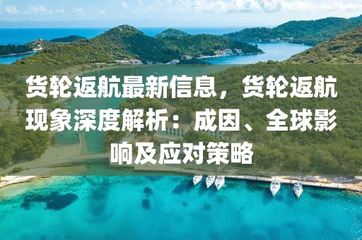貨輪返航最新信息，貨輪返航現(xiàn)象深度解析：成因、全球影響及應(yīng)對策略