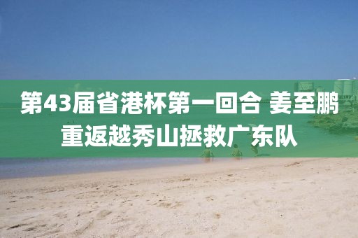 第43屆省港杯第一回合 姜至鵬重返越秀山拯救廣東隊(duì)