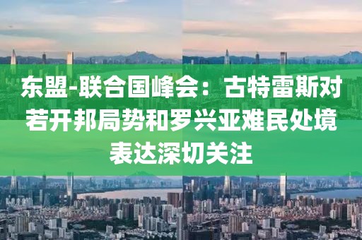 東盟-聯(lián)合國峰會：古特雷斯對若開邦局勢和羅興亞難民處境表達(dá)深切關(guān)注
