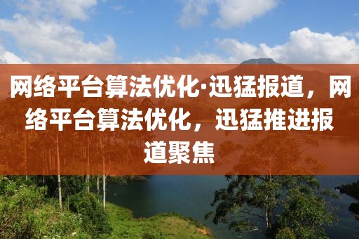 網(wǎng)絡(luò)平臺算法優(yōu)化·迅猛報(bào)道，網(wǎng)絡(luò)平臺算法優(yōu)化，迅猛推進(jìn)報(bào)道聚焦