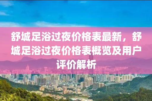 舒城足浴過夜價格表最新，舒城足浴過夜價格表概覽及用戶評價解析