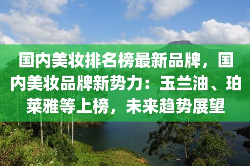 國(guó)內(nèi)美妝排名榜最新品牌，國(guó)內(nèi)美妝品牌新勢(shì)力：玉蘭油、珀萊雅等上榜，未來(lái)趨勢(shì)展望