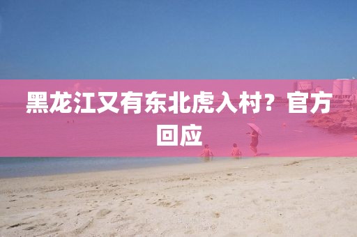 黑龍江又有東北虎入村？官方回應(yīng)