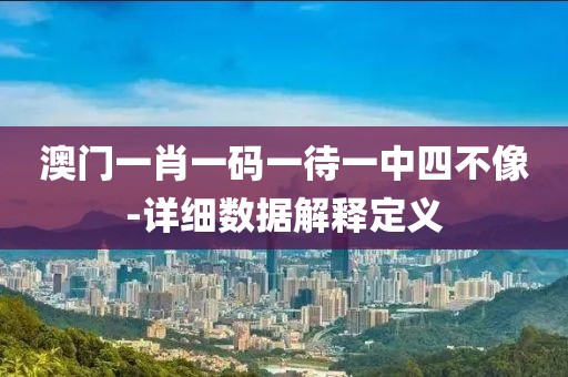 澳門(mén)一肖一碼一待一中四不像-詳細(xì)數(shù)據(jù)解釋定義